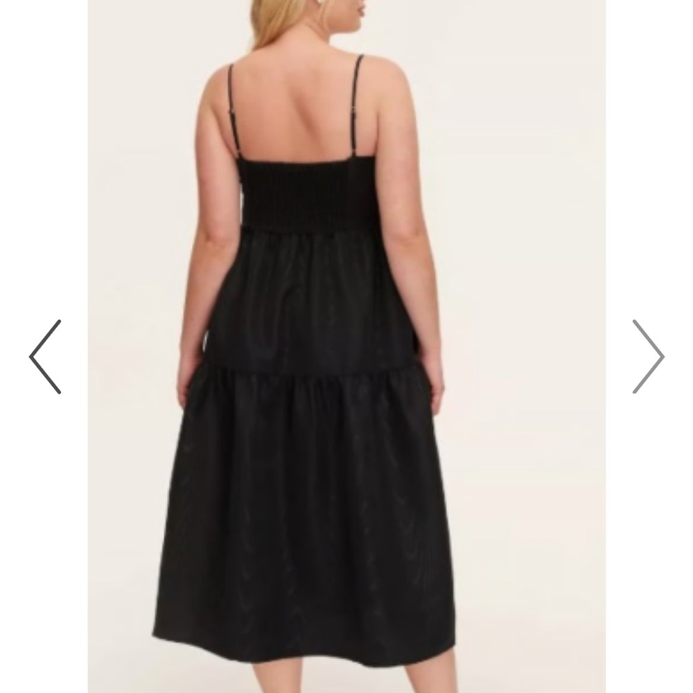 Kate Spade Black Layered Midi Dress - Picture 2 of 6